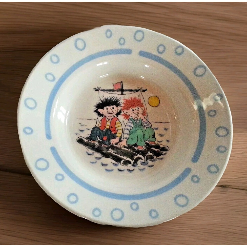 NEW Figgjo Norway Thorbjørn Egner Karius Baktus Kids Cereal Bowl Tooth Trolls